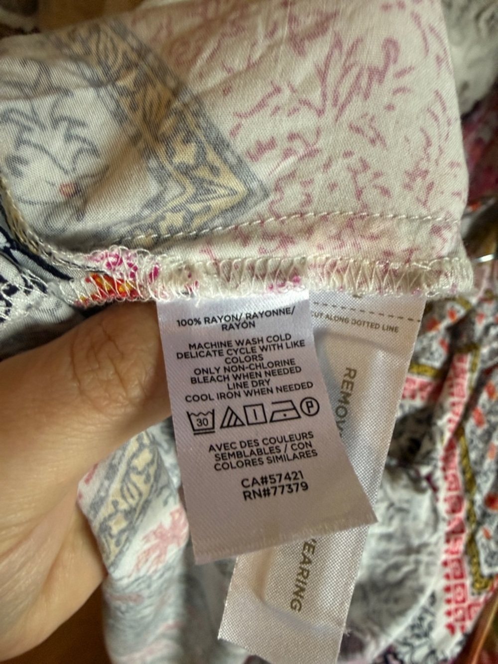 LOFT Floral Print midi Dress in Pink, Olive & Cream - Picture 5 of 5